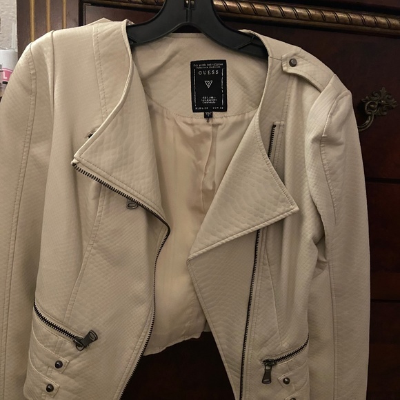Guess Jackets & Blazers - Crop leather Jacket